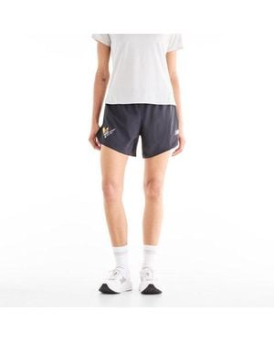 New Balance Mujer Valencia Marathon Rc Essential Short 5" En, Polywoven, Talla - Azul