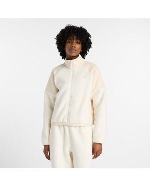 New Balance High Pile Fleece Jacket - Natural