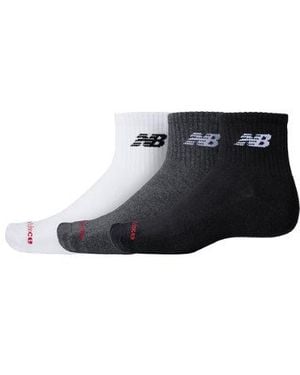 New Balance Everyday Ankle 3 Pairs, Cotone, Taglia - Nero