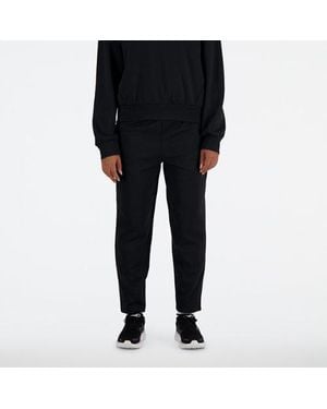 New Balance Tech Knit Pant In Black Poly Knit