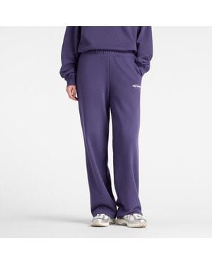 New Balance Graphic Wide Leg Jogger - Purple