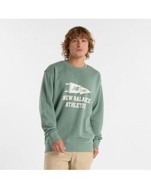 New Balance Varsity Pennant Crew - Green