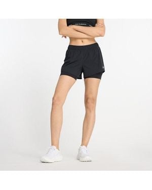 New Balance Rc Seamless 2 In 1 Shorts - Black
