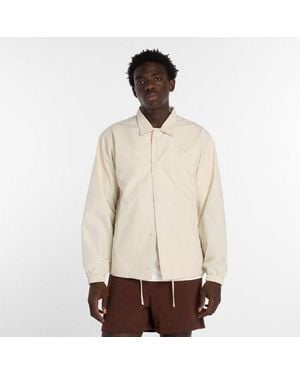 New Balance Lightweight Coaches Jacket - Natural