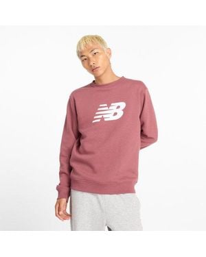 New Balance Sport Core Brushed Crew - Pink