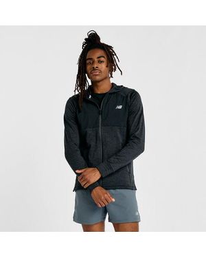 New Balance Rc Essential Hooded Full Zip - Black