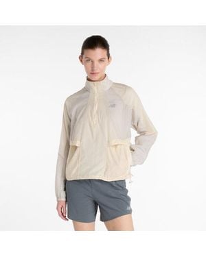 New Balance Better Run Water Resistant Jacket - Natural
