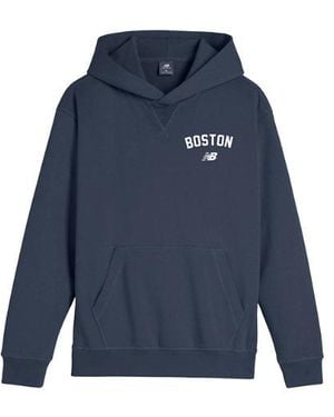 New Balance Boston City Logo Hoodie - Blue