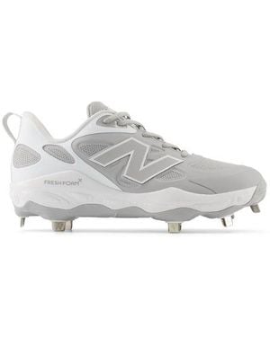 New Balance Fresh Foam X Velo V4 Metal Softball Shoes - Gray