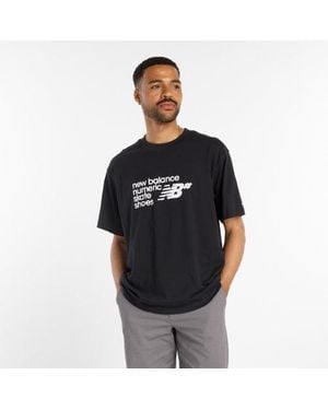 New Balance Numeric Stacked Graphic T-Shirt - Black