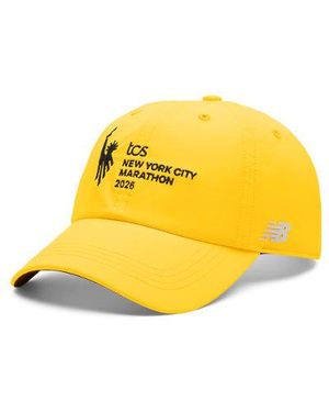 New Balance Nyc Marathon 6 Panel Performance Cap - Yellow