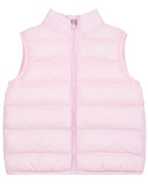 New Balance Girls Bond Quilted Vest - Pink