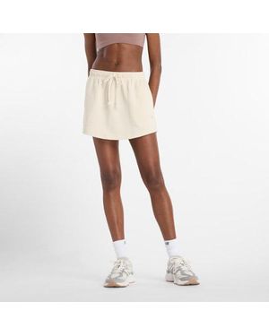 New Balance Coastal Fleece Skirt - Natural