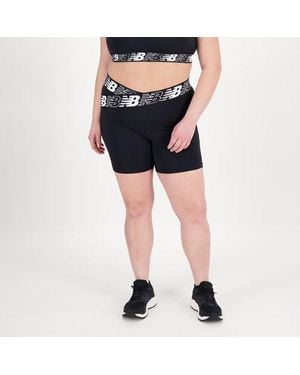 New Balance Pantaloncini relentless fitted in nero - Blu