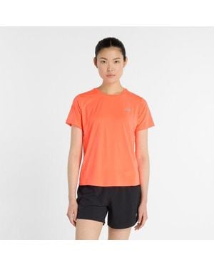 New Balance Donna Race Day T-Shirt - Arancione