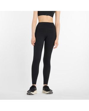 New Balance Donna Athletics Reflective Heat High Rise Legging 27" - Nero