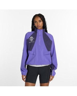 New Balance United Airlines Nyc Half Race Day Jacket - Purple