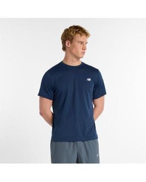 New Balance Sport Short Sleeve T-Shirt - Blauw