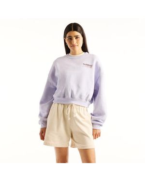 New Balance Mujer Trackside Fleece Crew En, Vellón De Algodón, Talla - Multicolor