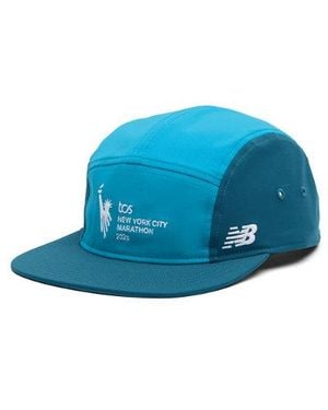 New Balance Nyc Marathon 5 Panel Cap - Blue