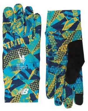 New Balance Nyc Marathon Lightweight Printed Glove - Blue