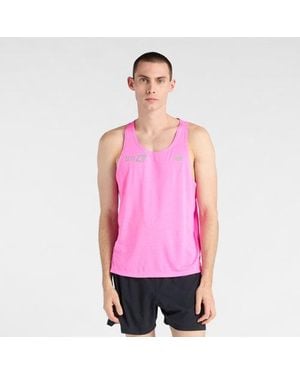 New Balance London Edition Rc Essential Singlet - Pink