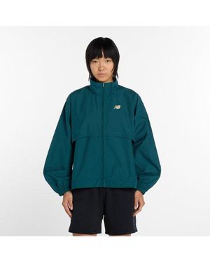 New Balance Trackside Woven Jacket - Groen