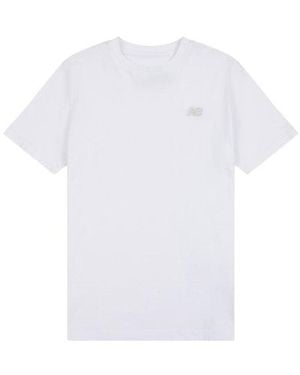 New Balance Boys Jersey Small Logo T-Shirt - White