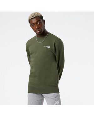 New Balance Herren Nb Classic Core Fleece Crew - Grün