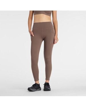 New Balance Rc Pocket Legging 25" - Brown