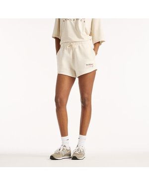 New Balance Trackside Fleece Short - Natural