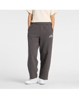 New Balance Trackside Fleece Barrel Pant - Grey