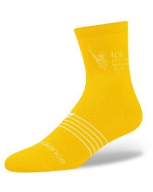 New Balance Nyc Marathon Quarter Sock - Yellow
