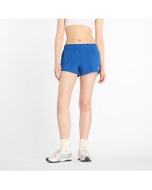 New Balance Donna Rc Short 3" - Blu