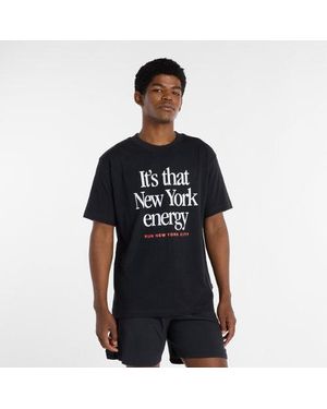 New Balance Run For Life Graphic T-Shirt - Black
