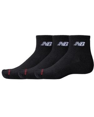 New Balance Everyday Ankle 3 Pairs En, Algodón, Talla - Negro
