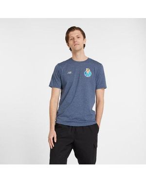 New Balance Herren Fc Porto Graphic Heathertech T-Shirt - Blau