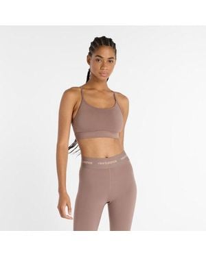 New Balance Damen Nb Essential Yoga Bra - Braun