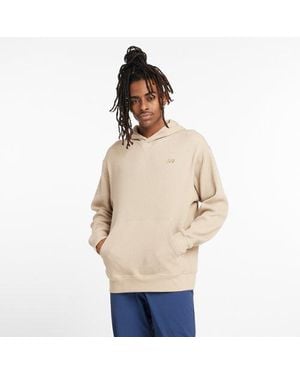 New Balance Waffle Knit Hoodie - Naturel