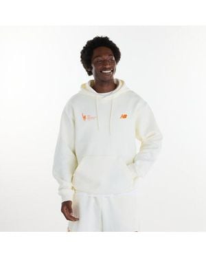 New Balance Nyc Marathon Reimagined Fleece Hoodie - White