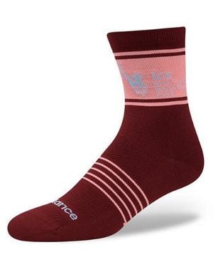 New Balance Nyc Marathon Quarter Sock - Red