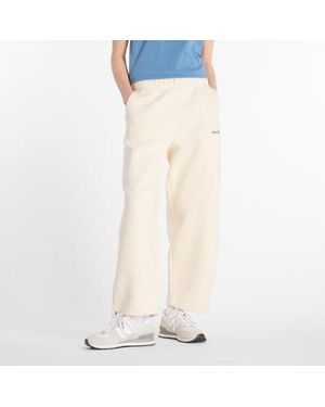 New Balance Reimagined Fleece Barrel Leg Pant - Natural