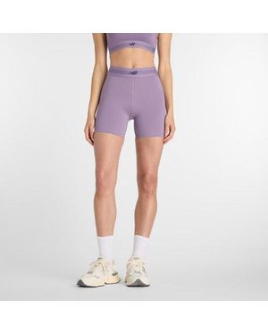 New Balance Ac Fitted Short 5" - Purple