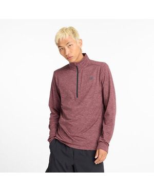 New Balance Core Space Dye 1/4 Zip - Purple