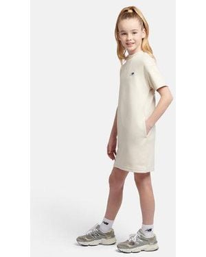 New Balance Girls Premium T-Shirt Dress - Natural