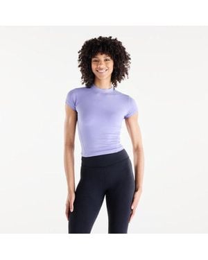 New Balance Mujer Nb Define Fitted T-Shirt En, Poly Knit, Talla - Azul