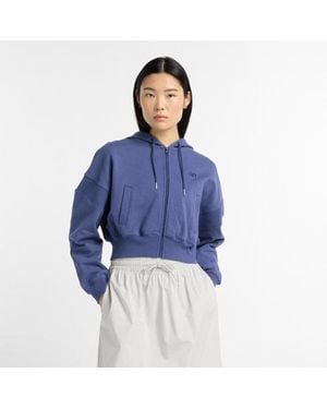 New Balance French Terry Full Zip - Blue
