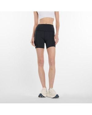 New Balance Nb Sleek Pocket High Rise Short 6" - Black