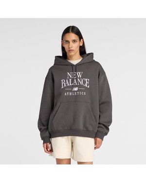 New Balance Trackside Fleece Hoodie - Grey