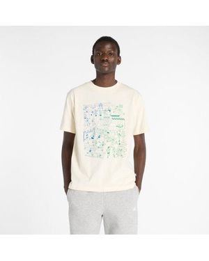 New Balance Athletics Run Mural T-Shirt - Natural